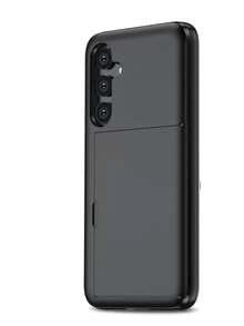For Galaxy Case, Anti-Drop Two-In-One PC Card Case For Mobile Phone, Suitable Compatible With Apple 17 Promax 17 Pro 17e 16E 15 14 13 12 11 18 Models. 2-In-1 Shock-Proof Mobile Phone Protection Case, With Card Slot And Wallet-Style Design. - Black - View 90