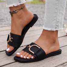 Women Home Slippers - Wine + Rose Champagne + Black - View 6