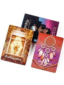 1 Box High-Vibration Oracle Deck – 44 Spiritual Oracle Cards For Spiritual Guidance, Chakras, And Meditation – Wellness Gift, Positive Energy - Multicolor - View 5