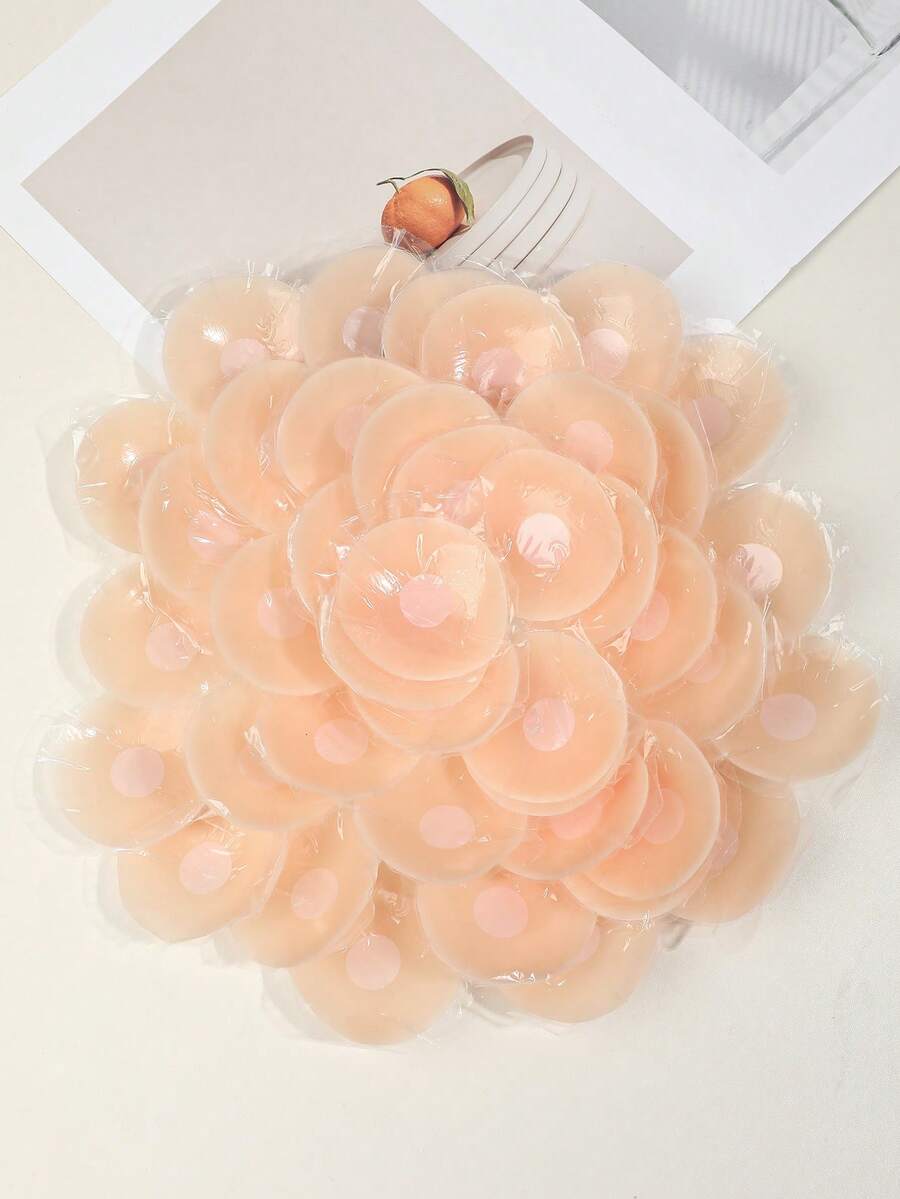 2/50/70 Pcs Reusable Silicone Nipple Covers 10 Pieces Pack Round Shape Concealers For Daily Outfits And Special Occasions Elegant Fashion Style - Multicolor - View 1