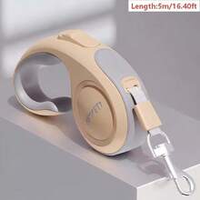1 dây xích thú cưng tự thu hồi bằng nylon gia cường, tay cầm chống trượt thiết kế công thái học, dây chó điều chỉnh được, nhỏ gọn và di động, dùng để dắt chó đi dạo, leo núi, du lịch, phụ kiện thiết yếu tiện dụng chăm sóc thú cưng - Nhiều màu - Xem 17