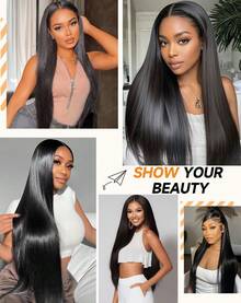 bling hair Human Crochet Hair For Women Deep Wave Invisible Miracle Knots Crochet Human Hair 18 Inch Pre-Separated Feather Lightweight Reusable Crochet Hair Extensions Natural Black - Natural Black - View 9