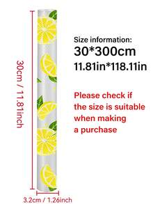 1 Roll Lemon Pattern Shelf Liner, Polka Dot Cabinet Liner, Flat Non-Slip Effect, Non-Adhesive Drawer Mat, EVA Waterproof Refrigerator Liner, Easy To Cut Cabinet Liner, Suitable For Shelves, Tables, Cabinets, Kitchen And Shelf Mats. - View 11