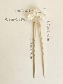 5pcs Handmade Faux Pearl Hair Clips, Suitable For Bridal Wedding Party Accessories - Multicolor - View 2