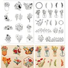 2片装野花图案水溶性刺绣贴纸，自粘无纺布材质，适合初学者DIY手工装饰衣服、包包、帽子等。 - 2ST-B - 查看 14