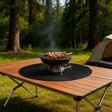 Black Fire Pit Mat Round Under Grill Mat Round Firpit Mat - 1PCS - View 8
