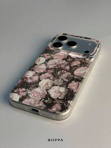 GIIPPA 1件玫瑰圖案設計手機殼，適用於Phone 17 Pro Max，相容於Phone 16 Pro Max、15 Pro Max、14 Pro Max，韓式高端時尚趣味手機殼，相容於11/12/13/14/15/16 Pro Max Plus，優雅設計適合男女使用，送給女友的完美禮物，適用於聖誕節、情人節、復活節、婚禮季和生日！ - 粉色 - 查看 5