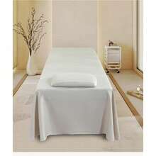 Ga trải giường massage TOEDO màu trơn cho salon làm đẹp và spa, vỏ bọc giường massage thân thiện với da có lỗ - Nhiều màu - Xem 6