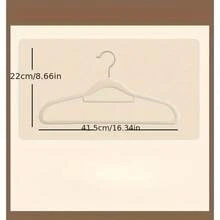 5/10 piezas Perchas antideslizantes con acabado aterciopelado - Calidad premium, superficie pulida, ahorro de espacio, ultra delgadas, resistentes, gancho giratorio de 360 grados, uso en seco/húmedo, organizador de armario para el hogar - Multicolor - Ver 3