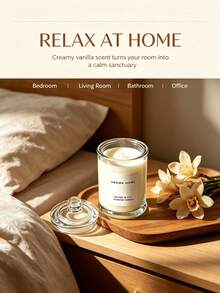 1pc Luxury Scented Candle Gift, Suitable For Birthday, Wedding, Thanksgiving And Christmas Decoration, Create Warm Atmosphere, Suitable For Home Decor And Graduation Gift, Long-Lasting Indoor Fragrance, Graduation Gift - one-size - View 3