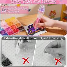 Perler Bead Pen, 5mm Perler Bead Tool With Non-Slip Grip, Suitable For DIY Crafts, Holidays, Beading, Scrapbooking, Holiday Gifts, Continuous Bead Dispensing Creative Craft Accessories - Single Piece - View 3