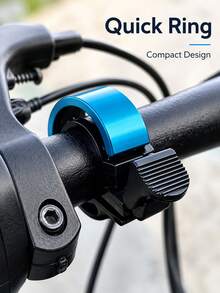 1pc Bicycle Bell, Mini Aluminum Alloy Bike Handlebar Bell, 90dB Loud Clear Safety Warning Bell, Easy Install Cycling Warning Horn, Suitable For Mountain And Road Bikes, Rust-Proof Compact Bicycle Accessory, Suitable For Adult Outdoor Cycling - Multicolor - View 7