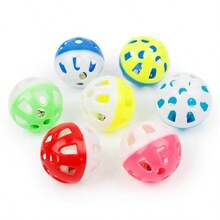 15pcs/10pcs/5pcs/1pc Bird Bell Ball Toy, Jingle Sound, Diameter 3.8cm (1.5 Inches), Colorful Cat Teaser Dog Teaser Parrot Toy Ball, Built-In Bell, Interactive Bird Cage Toy, Suitable For Budgies, Cockatiels, Lovebirds And Other Small Birds, Perfect Holiday Gift For Pets, Sound Toy Ball Cat Toys/Bird Accessories/Bird Toys - View 9