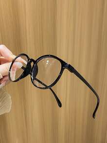 2 Pairs Women's Vintage Round Full Frame Minimalist Plain Lens Glasses, Gentle Youthful Artistic Elegant Versatile Fashion Eyewear, Suitable For Daily Wear, Shopping, Dating, Commuting - Clear - View 5