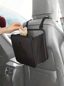 Foldable Hanging Car Trash Can & Storage Organizer, Car Trash Can, Picnic Trash Can, Leak-Proof, Large Capacity, Multi-Functional Car Storage Device, Suitable For Travel And Snack Storage, Applicable For Home, Office/Camping/Car Use - Compatible With All Car Models (Portable Design, Dual Function), Suitable For Outdoor Travel Use, Essential Gift For Drivers - A - View 1