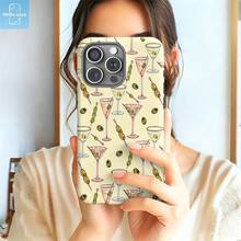 HoBa case 1pc 2D Flat Pattern 2-In-1 Soft Film Full Coverage Hard Phone Case, Compatible With Galaxy A23/A24/A25/A32/33/S25, Compatible With Apple 7/8/11/12/13/14/14Plus/15/15Plus/16/16Plus/7/8Plus/17/17Pro, Korean Style Fashionable & Fun Phone Case, Elegant Design Unisex, Ideal Gift For Girlfriend For Easter, Spring, Birthday - Mixed Color 1 - View 8