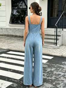 Women Jumpsuits - Blue - View 6
