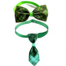 New Christmas Plaid Pet Bow Tie, Dog And Cat Collar Accessory, Pet Supplies - Multicolor - View 6
