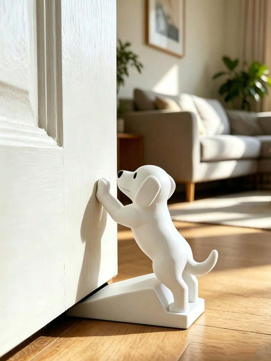 1pc Cute Door Stopper, Non-Slip Door Stops For Bottom Of Door, Decorative Door Wedge For Home And Office Floor, Keep Doors Open - Multicolor - View 1