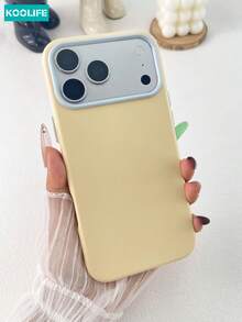 KOOLIFE 糖果色對比相機框手機殼 柔軟 TPU 防震保護手機殼 適用於 iPhone 18 Pro Max, 17, 17 Pro Max, 16 Pro, 15 Pro Max, 13 Pro, 15, 14, 14 Pro, 13 - 芒果黃 - 查看 19