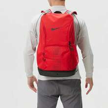 Nike 中性戶外大容量可調節氣墊運動背包，尺寸約 50*30*22cm - 紅色/黑色 - 查看 2