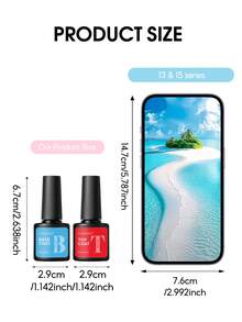 Coscelia 8ml Super Glossy Top And Base Coat Set, Wipe-Free Acid-Free Base And Top Coat Gel Nail Polish, Long-Lasting Gel Nail Polish 2 Pieces Set Curable With LED/UV Lamp - 8ML - View 5