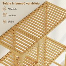 Set portaoggetti per il bagno - Color Legno - Visualizzare 6