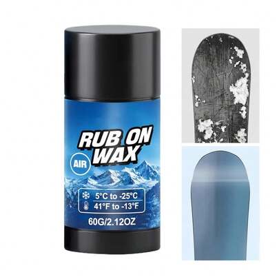 Ski Wax Rub-On Long-Lasting Cleaning Portable Repair Paste 60g Easy Waxing Snow Board Wax For Winter Sports Snowboarding Snow