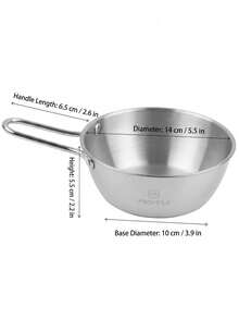 1pc/4pcs/1set Camping Cookware Stove Fork Spoon Set, Tableware Set, Sierra Cup, Suitable For Backpacking, Outdoor Camping, Hiking And Picnic, Camping Cookware Set, Camping Equipment, Campfire Utensils, Non-Stick Cooking Equipment, Lightweight Stackable Pots And Bowls With Storage Bag, Suitable For Outdoor Hiking, 304 Stainless Steel Cup And Travel Hiking Gear Set - Multicolor - View 14