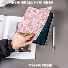 Y-Fold High Transparency Acrylic Tablet Protective Case With Pen Slot. Y-Fold High Transparency Acrylic Model. Y-Fold High Transparency Acrylic Protective Case. Tablet Protective Case Features: Y-Shaped Tri-Fold Stand Design, Smart Sleep/Wake, Full Coverage Protection, Skin-Friendly Frame Material, Airbag Anti-Drop Frame, Multi-Angle Stand, Transparent Acrylic Back Panel, Built-In Pen Slot, Lightweight And Portable. - Multicolor - View 3
