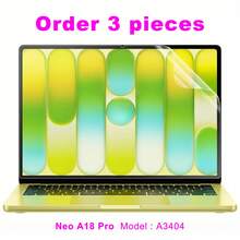 3 قطع فيلم حماية الشاشة المضاد للانعكاس ل- Neo 13 بوصة A3404 A18 Pro 14 16 M5 M4 M3 Air 13 15 بوصة 2026 فيلم حماية مطفي مضاد للانعكاس والخدش ل- Pro 13 بوصة M2 M1 مضاد للبصمات - مشاهدة 14