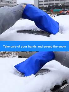 Winter Car Ice Scraper Glove Handheld Windshield Snow Remover Snow Removal Mitten With Built-In Scraper Snow Shovel Window And Roof De-Icing For Sedans Trucks RVs And Other Vehicles For Snow And Ice Removal Auto Accessories Winter Essentials - Multicolor - View 7