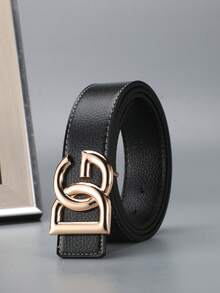 Men's Smooth Buckle Belt, Business Fashion Versatile Student Young Adult Waist Belt - Multicolor - View 11