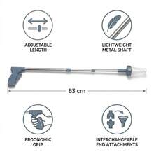 1pc Foldable Spider Catcher 83cm Long Handle Insect Bug Grabber Tool Grey Handheld Humane Spider Remover For Bee Cockroach Butterfly Moth Pest Capture Catch And Release Indoor Home Use - A - View 3
