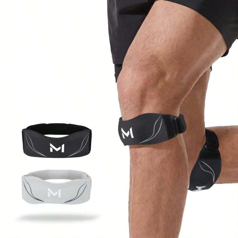 AA MASEDA 1pc Adjustable Compression Patella Support Strap, Suitable For Men And Women Fitness, Basketball, Running, Hiking, One Size Fits Most - Multicolor - View 1