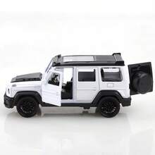 1pc (Bagged) Zinc Alloy Toy Car, Square Off-Road SUV Style, High-Quality Alloy Casting, Spring Function, Children's Toy, Suitable For Boys Aged 3+, Gift - Multicolor - View 10