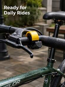 1pc Bicycle Bell, Mini Aluminum Alloy Bike Handlebar Bell, 90dB Loud Clear Safety Warning Bell, Easy Install Cycling Warning Horn, Suitable For Mountain And Road Bikes, Rust-Proof Compact Bicycle Accessory, Suitable For Adult Outdoor Cycling - Multicolor - View 8