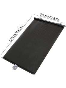 Roller Blinds - 1 Piece Black 58 X 125 cm With Free Suction Cup - View 2