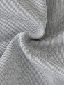 Bộ 2 món cho bé gái gồm áo sweatshirt tay dài cổ tròn raglan đơn giản đa năng phối nơ 3D và quần ống rộng ống đứng đồng bộ, mùa xuân/thu - Màu Xám nhạt - Xem 8