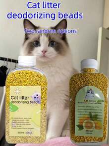1 Bottle 350ml Cat Litter Deodorizer Beads, Long-Lasting Odor Control For Cat Litter Box, Deodorizer, Cat Supplies, Pet Supplies, Fresh Home Fragrance, Pet Deodorizer, Also Suitable For Other Small Animals (Multiple Scents Available) - Multicolor - View 13