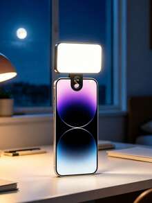 1 buah Lampu Pengisi LED dengan 3 Tingkat Suhu Warna yang Dapat Diatur, Lampu Malam, Lampu LED, Lampu Selfie Smartphone (Dapat Diisi Ulang), Lampu Pengisi Konferensi Video Komputer, Lampu Mini Portabel, Perlengkapan Seni Kuku, Dekorasi Rumah Halloween, Natal, Dekorasi Ruangan, 250mAh - A - View 10