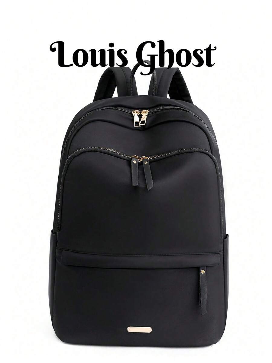 Waterproof Large Capacity Backpack, Fashionable & Versatile - Black - View 1