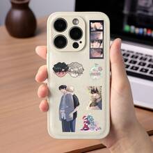 8pcs Korean Manhwa BL Male Protagonist Cutout Stickers, Soo-Hyun & Jung Eun-Seung Anime Character Collage Material, Waterproof Decal - Multicolor - View 4