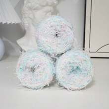 200g/4pcs 150g/3pcs Mixed Color Paper Yarn, Blue & Pink Soft Color With Glitter Paper, Lightweight With Strong Layered Texture. Suitable For Knitting Bags, Shawls, Decorative Accessories, Fresh & Dreamy, Fairy-Like - 200g/4pcs - View 5