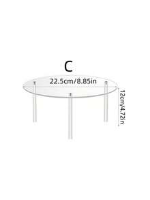 Clear Acrylic Dessert Stand Round Pastry Display Rack For Baklava Wedding Party - Clear - View 7