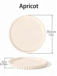 Round Silicone Vanity Tray, Scalloped Edge Decorative Organizer For Perfume, Jewelry, Candles, Cosmetics And Bathroom Countertop Storage, Waterproof Dresser Display Tray - Multicolor - View 13