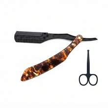 Folding Straight Razor With Tortoise Shell Handle, Barber Shaving Razor For Beard Trimming And Grooming - Safety Razor - View 8
