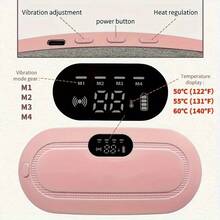 Menstrual Heating Pad For Abdomen And Waist, Electric Heating Massage Belt For Warm Waist And Abdomen, Portable Heating Belt, Battery Capacity: 1200mAh - Multicolor - View 3