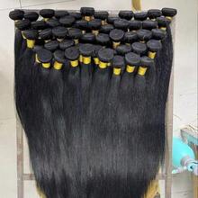 BINF 3Pcs Straight Human Hair Bundles 8‑30 Inch Virgin Remy Hair Weave Extensions, Natural Black Double Weft Hair For Halloween Party Cosplay Daily Styling - Natural Black - View 8