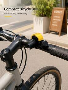 1pc Bicycle Bell, Mini Aluminum Alloy Bike Handlebar Bell, 90dB Loud Clear Safety Warning Bell, Easy Install Cycling Warning Horn, Suitable For Mountain And Road Bikes, Rust-Proof Compact Bicycle Accessory, Suitable For Adult Outdoor Cycling - Multicolor - View 6